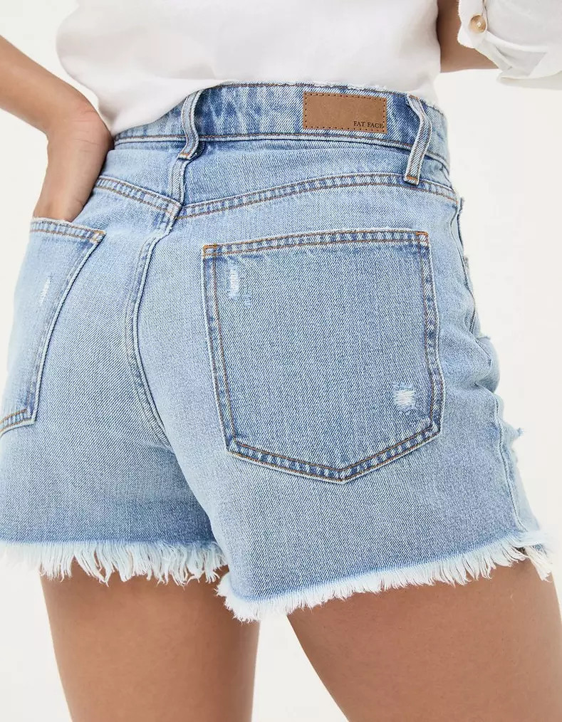 Holywell Denim Cut Off Shorts | Fat Face (UK&IE)