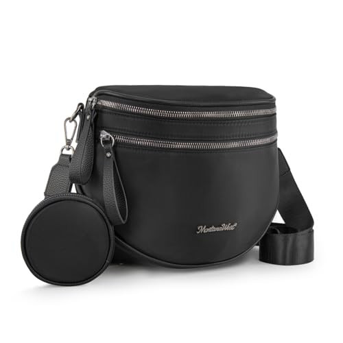 Montana West Nylon Crossbody Bags for Women Bum Bag Large Sling Fanny Packs Cross body Purse | Amazon (US)