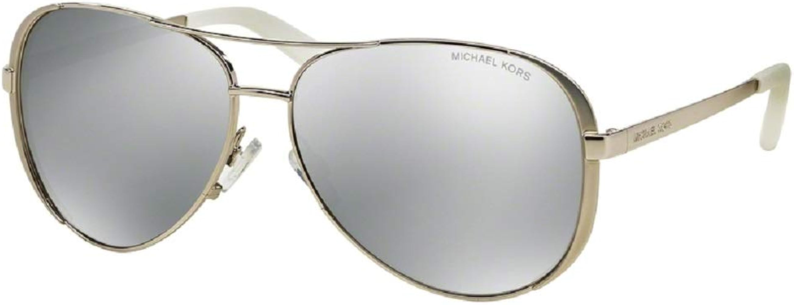 Michael Kors MK5004 CHELSEA Aviator 1001Z3 59M Silver-Tone/Silver Mirror Polarized Sunglasses For... | Amazon (US)