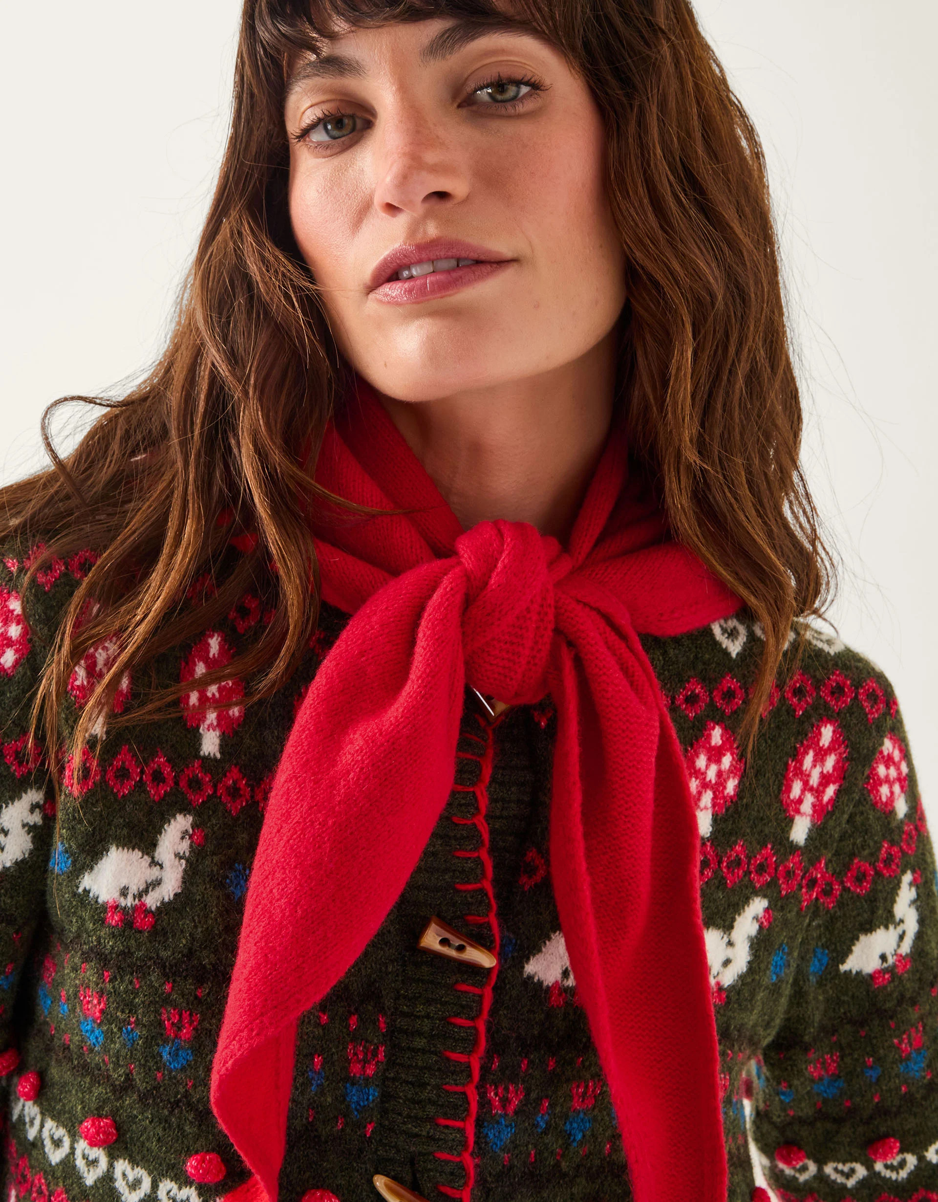 Monsoon x Sarah Corbett-Winder Knitted Triangle Scarf | Monsoon (UK)