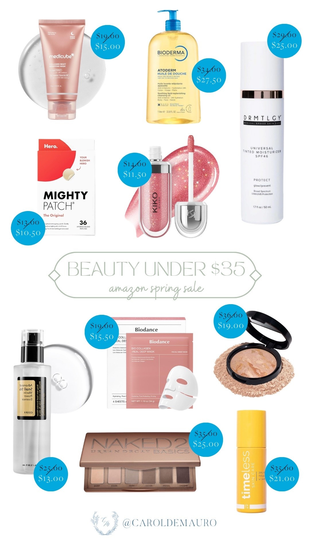 Upgrade your top shelf with these viral beauty favorites from the Amazon Spring Sale—all under $35! It’s the perfect time to restock your Cosrx snail mucin and Medicube collagen mask, or finally try the Biodance masks, Kiko Milano glosses, and that stunning Nakd eyeshadow palette.

beauty faves, trendy makeup brands, skincare routine, everyday essentials, clear skin, face moisturizer, affordable finds, creator favorites 2026

#LTKSeasonal #LTKSaleAlert #LTKU