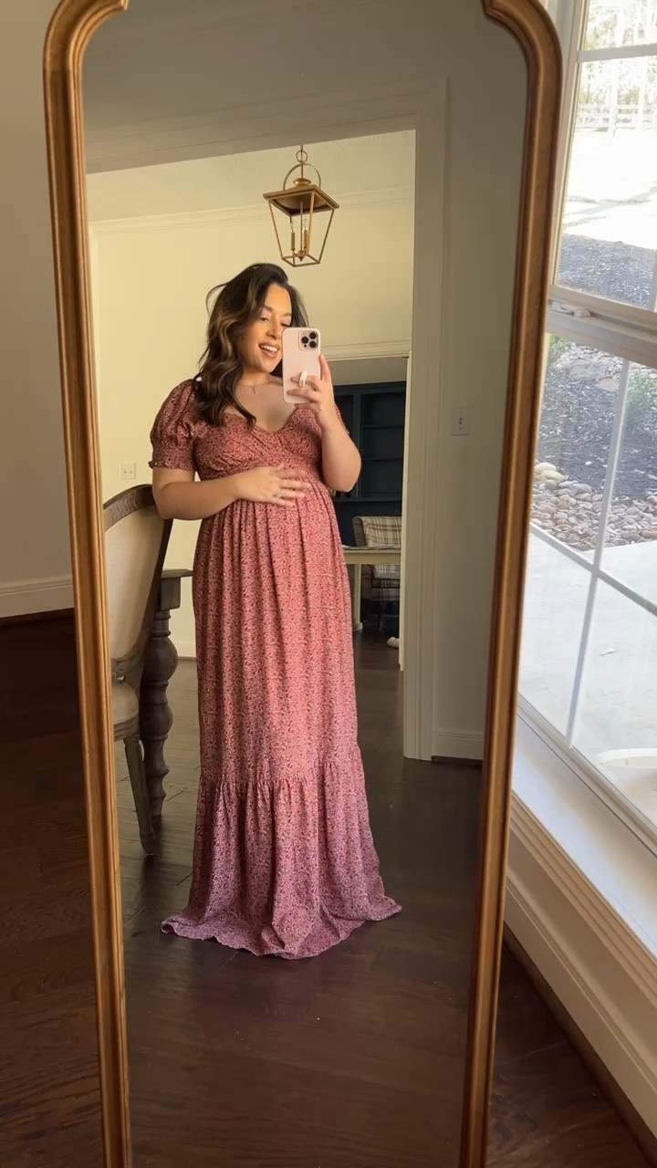 This dress is 👏🏻👏🏻 the fit & fabric are so beautiful for spring & Easter events! Comes in maternity & non maternity! Size up 1 if you have grown in the bust! I did my normal size and it’s a little small

#LTKVideo #LTKSeasonal #LTKbump