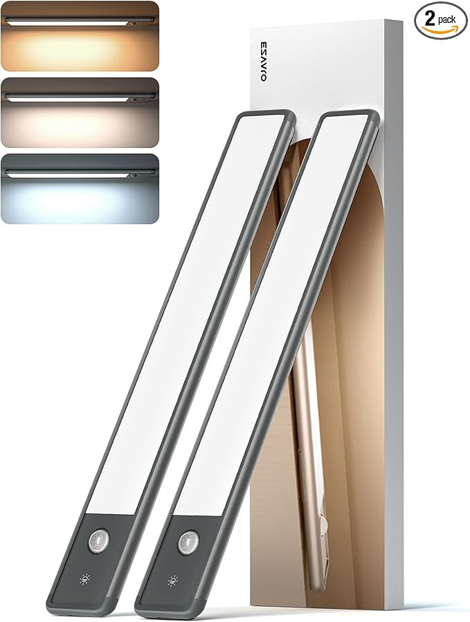 EZVALO Under Cabinet Lighting, 98 LED Rechargeable Motion Sensor Light Indoor, Magnetic Dimmable ... | Amazon (US)