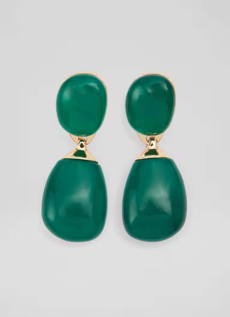 Loren Green Crystal Statement Earrings | L.K. Bennett (UK)