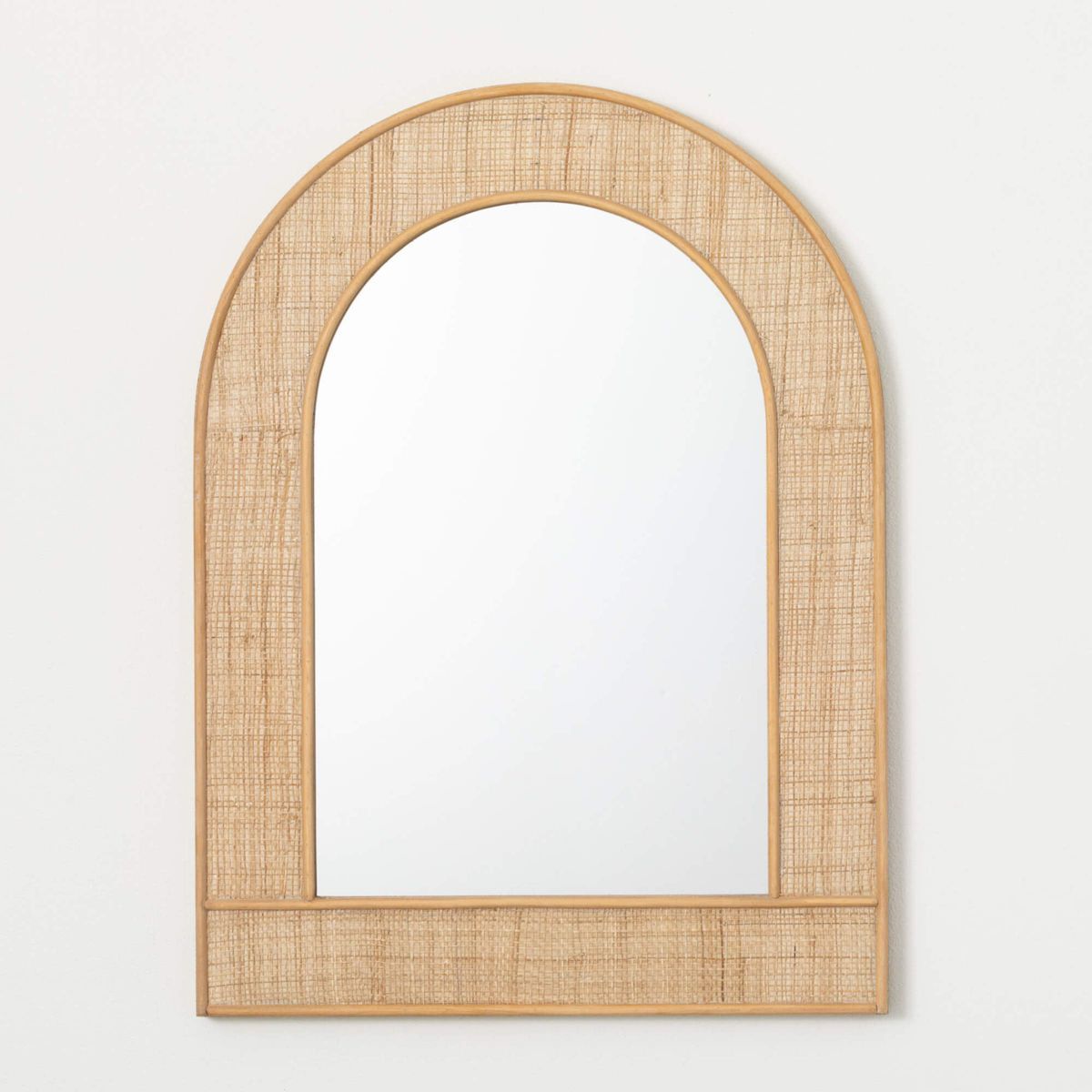 Sullivans 30.75" Rattan Arched Wall Mirror, Wood | Target