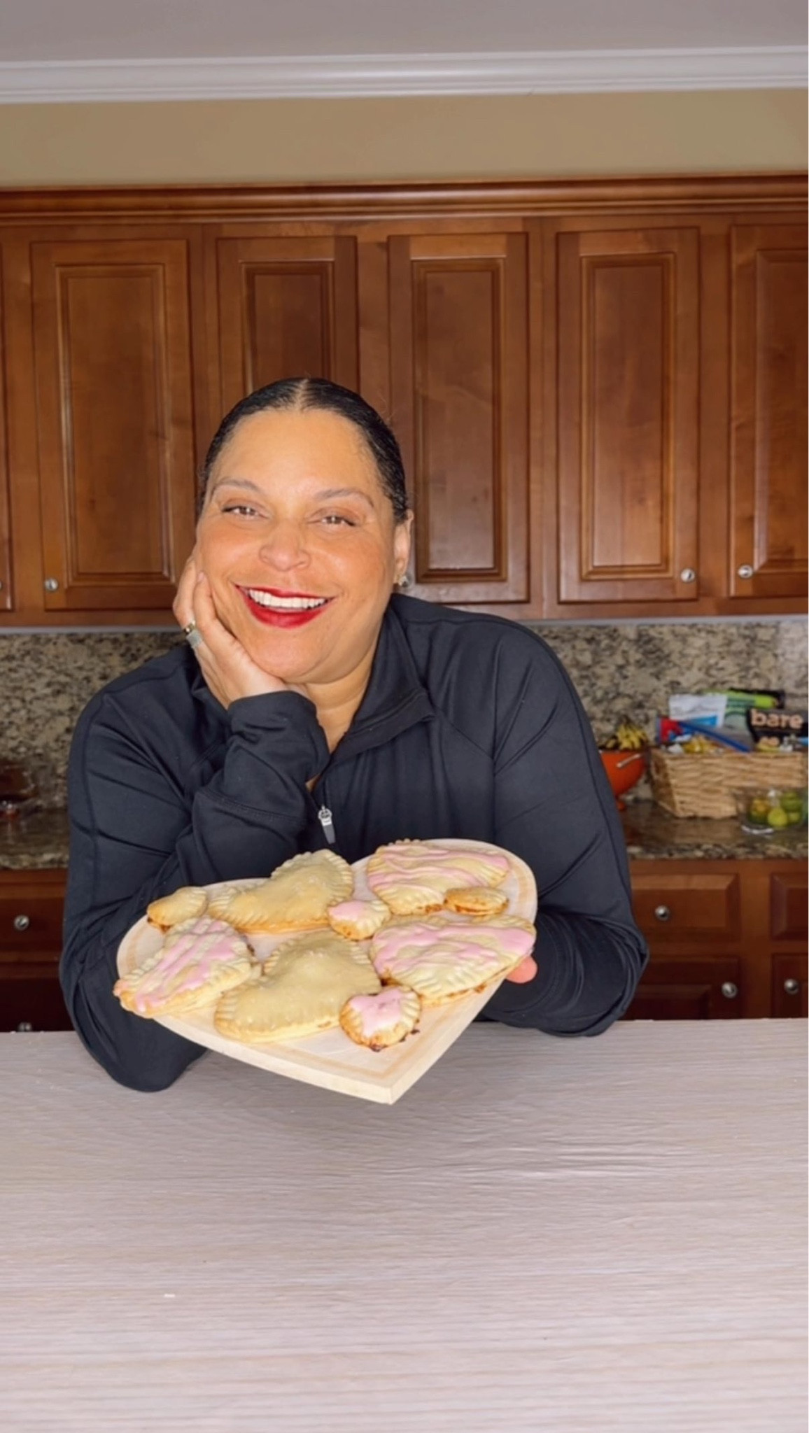 VALENTINE POP TARTS // Who doesn’t love a pop tart? I remember the first time my kiddos tried one and looked at me like I had been holding out on them. These heart shaped ones are super simple to make and taste so good!

You’ll need
- Refrigerated pie crust
- Strawberry jam or preserves
- Frosting
- Sprinkles
- Heart shaped cookie cutters
- Parchment paper
- Baking sheet

Let’s make them
- Preheat oven to 375 degrees
- Gently unfold pie crust, leaving it on the paper it comes wrapped in
- Cut out hearts using cookie cutters, making sure you have an even amount
- Top one heart with 1 tbsp of jam/preserves
- Top with plain heart
- Seal by pressing fork tubes along seams
- Line baking sheet with parchment paper
- Add each heart to baking sheet
- Bake for 10 minutes
- Microwave frosting for 30 seconds
- Stir and drizzle over hearts
- Add sprinkles if desired

These are so good! Let me know if you make them.

#poptart #valentinesday #valentinestreat #seminhomemade #homemadepoptart #homemadevalentine #strawberrypoptart #valentinesbreakfast