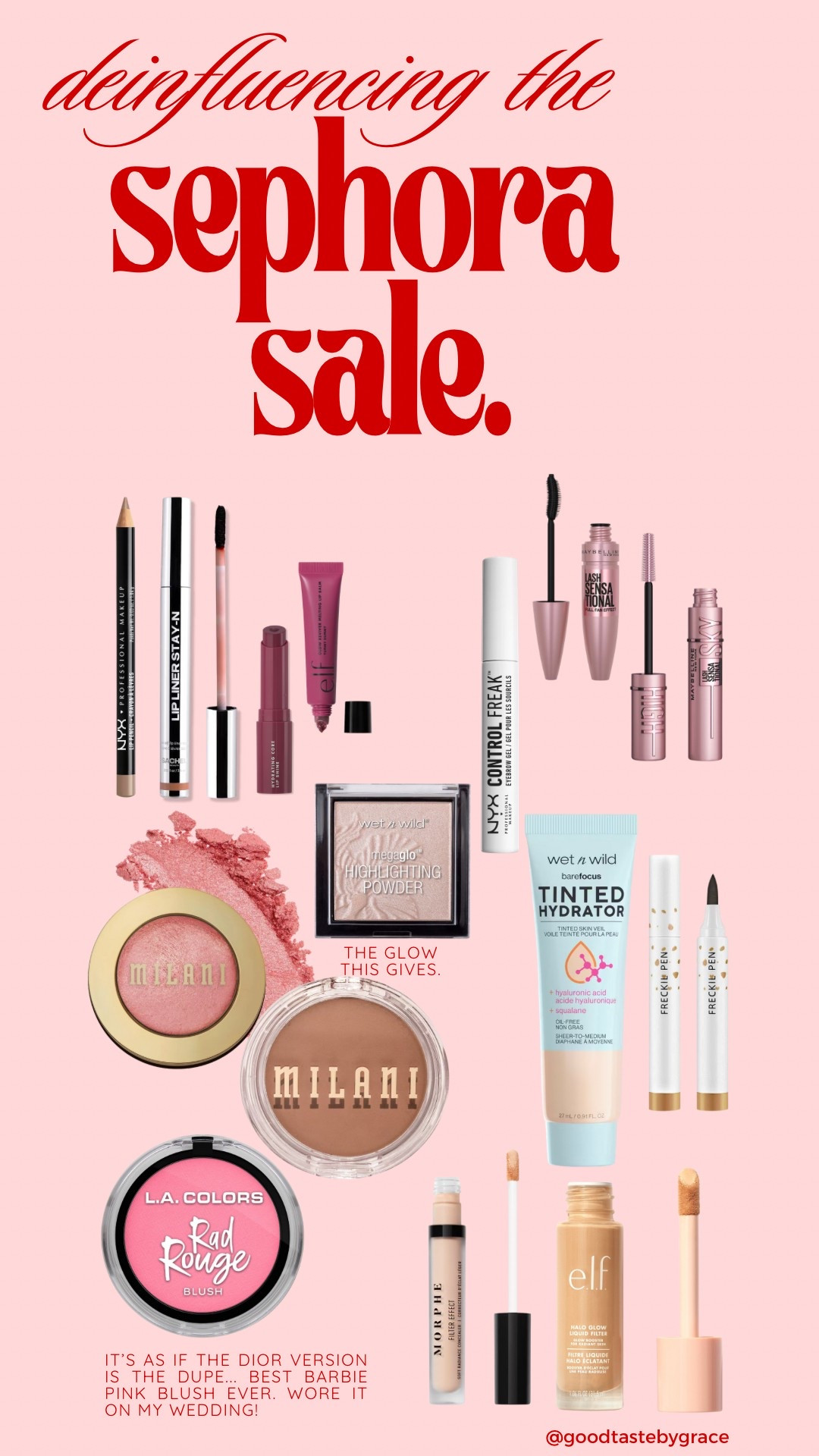 drugstore makeup is a hill i will die on 💅🏻 there is a dupe for everyyyyything and they are often made in the same factories. all of the products i linked i am currently wearing for my everyday makeup routine :) perfect for a “natural” glow. 

#LTKSaleAlert #LTKBeauty #LTKFindsUnder50