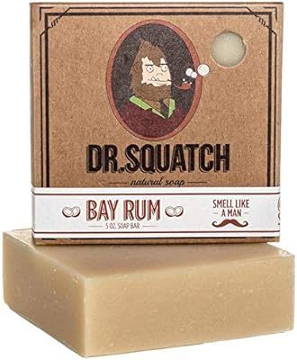Bay Rum Soap by Dr. Squatch – Men's Naturally Fresh Scented Natural Bar Soap with Bay Rum, Kaol... | Amazon (US)