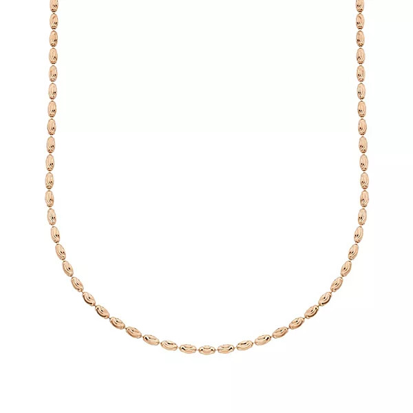 Jordan Blue 14k Rose Gold-Plated Silver Adjustable Singapore Chain Necklace - 22 in. | Kohl's