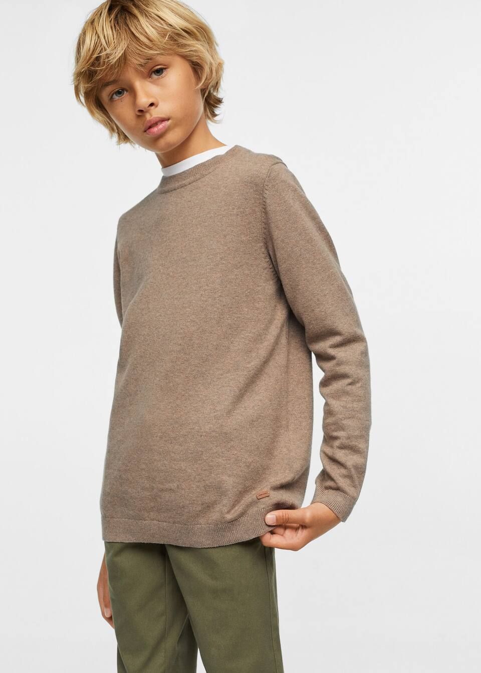Knit cotton sweater -  Girls | Mango Kids USA | MANGO (US)