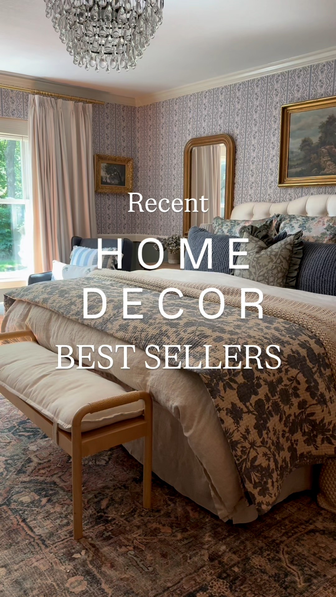 Shop my recent home decor best sellers. The blue floral reversible quilt definitely stole the show. Also linking the linen duvet, linen bedskirt, chunky knit throw, and reversible velvet scalloped shams. Copper pot rail, brass pot rail, copper mold, Ruffoni copper, copper pots and pans, custom buffalo check curtains, pinch pleat curtains, fall mantle styling, fall garland, fall stems, fall home decor 

#LTKHome #LTKSeasonal #LTKFallSale
