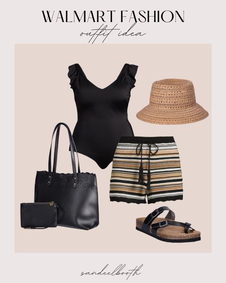 Walmart fashion summer outfit idea 🤍

Midsize swimwear, beach outfit, vacation outfit, one piece swimsuit 

#LTKSwim #LTKFindsUnder50 #LTKMidsize