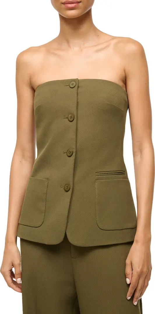 Brigade Strapless Button-Up Top | Nordstrom