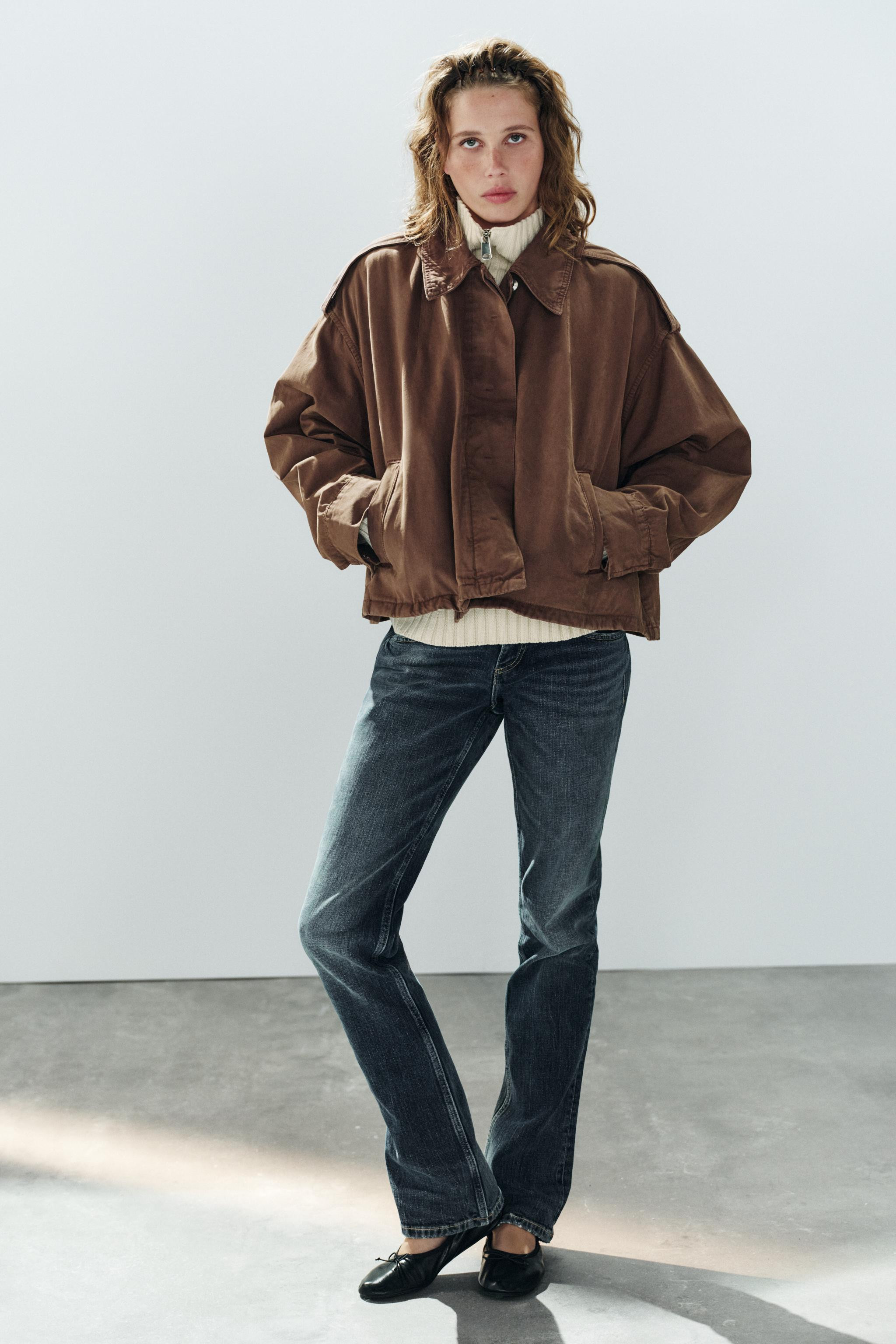 CAPE JACKET WITH TABS | Zara US