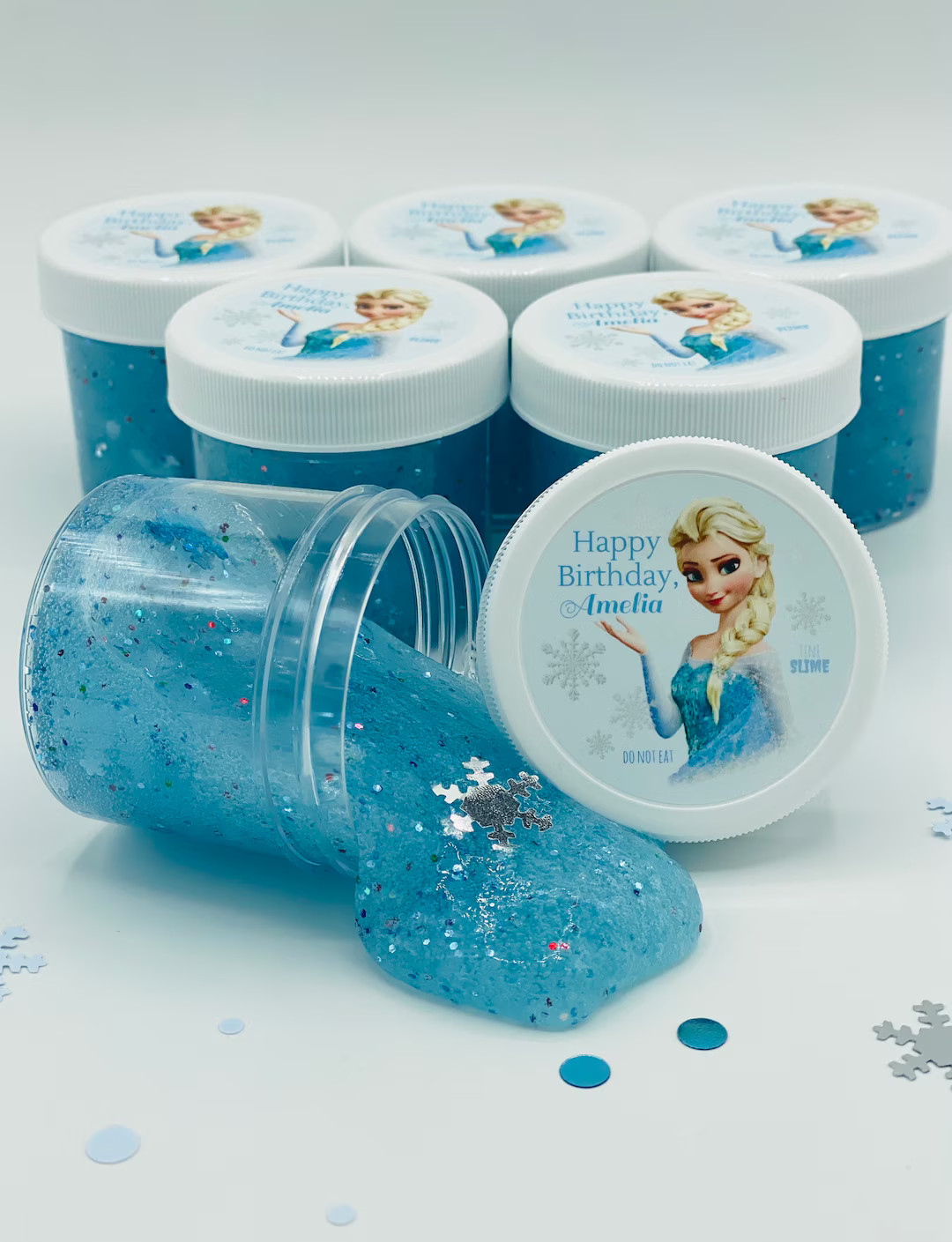 Elsa Frozen Princess Glitter Slime Party Favors 6 Pack - Etsy | Etsy (US)