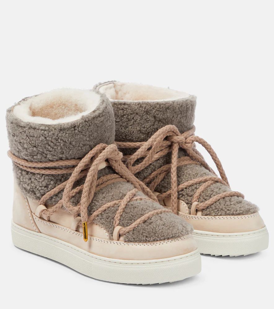 Sneaker Classic shearling and leather ankle boots | Mytheresa (UK)
