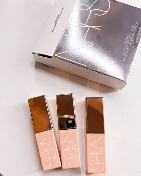 I recently tried out the NARS Invite Only Mini Afterglow Liquid Blush Set and I am so impressed! 💕 These mini blushes are perfect for on-the-go touch-ups and they give my cheeks a gorgeous, natural-looking glow. The formula is so lightweight and blendable, making it super easy to achieve a seamless application. Plus, the set comes with 3 different shades, so you can mix and match to create your own custom blush color. 
I highly recommend giving this set a try if you're looking for a versatile and travel-friendly blush option! 


#LTKGiftGuide #LTKbeauty #LTKfindsunder50