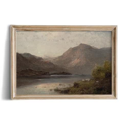 Rustic Farmhouse Wall Art Decor - 24x36 Large Unframed Rolled Canvas - Boho Landscape Picture - F... | Amazon (US)