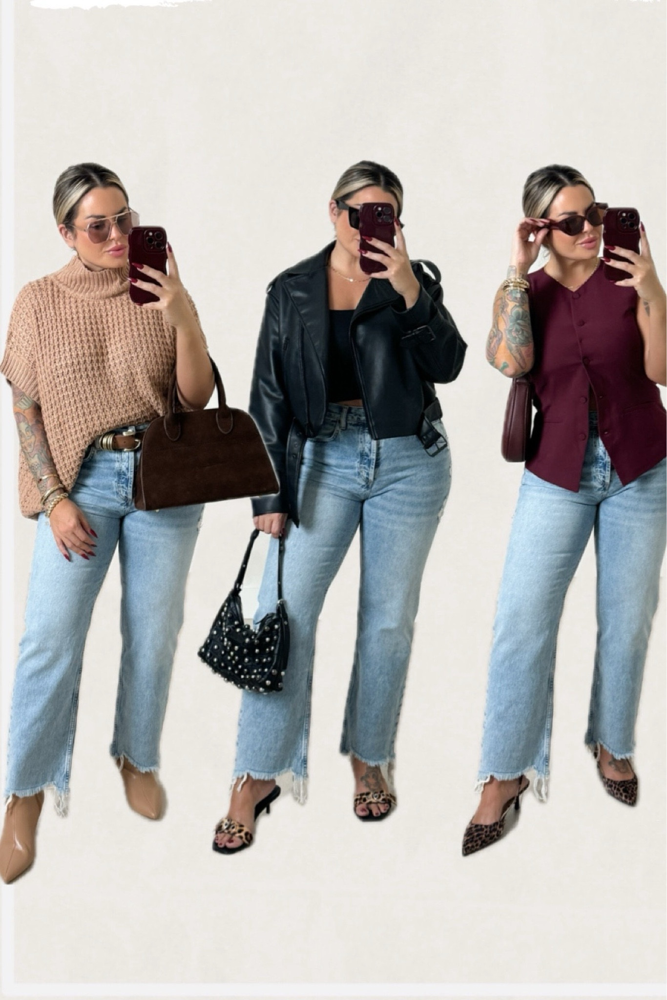 Nuuds denim size 31 - I’m wearing regular but they also have curve as well which will be good for apple shapes. Has a lot more room In the waist on the curve. Regular style I’m wearing has no waist gap. Rigid denim no stretch but fits like a glove.  

Everything else I’m wearing in a size L 


Follow my shop @shaynaslife on the @shop.LTK app to shop this post and get my exclusive app-only content!

#liketkit 


#LTKStyleTip #LTKMidsize #LTKBeauty