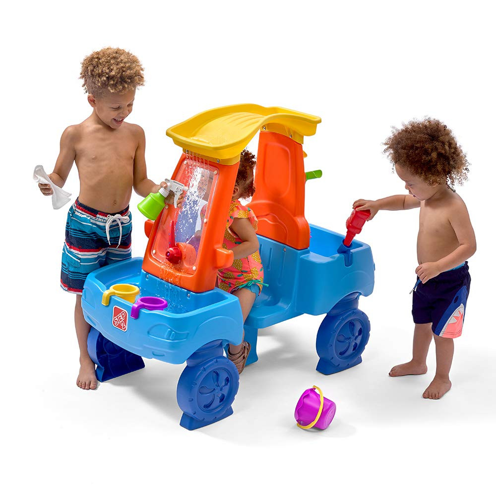 Step2 Car Wash Splash Center, Kids Water Table & Pretend Play Car, Activity Sensory Playset, Summ... | Amazon (US)