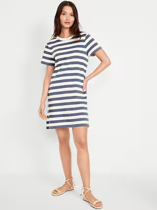 Crew-Neck Mini T-Shirt Dress | Old Navy (US)