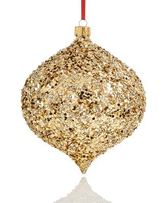 Renaissance Joy To The World Glitter Drop Ornament Created for Macy's | Macys (US)