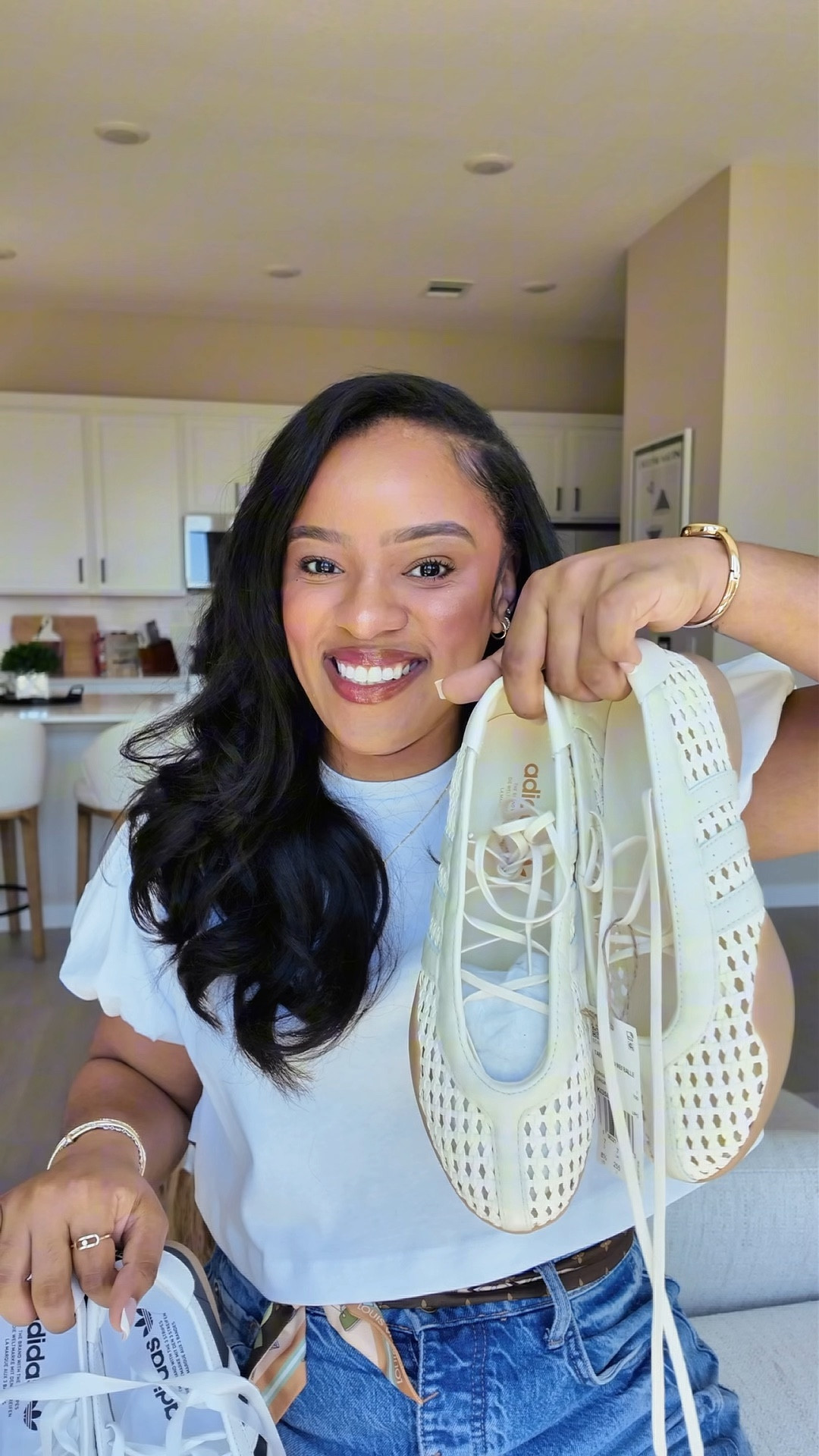 How cute and stylish are these #adidas Taewkondo Mei Flats for spring?! True to size and wide foot friendly 

#LTKSaleAlert #LTKootd #LTKgrwm