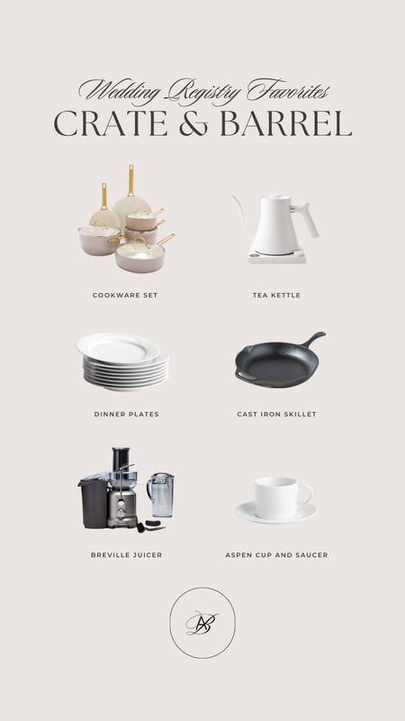 A few of my kitchenware favorites that would be perfect to add to your Crate & Barrel wedding registry! @crateandbarrel #cratewedding #ad 

#LTKSeasonal #LTKwedding #LTKhome