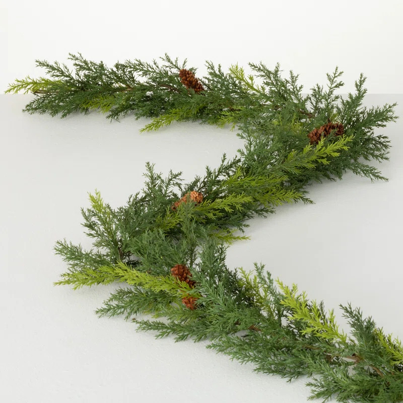 72" Faux Arborvitae Garland | Wayfair North America