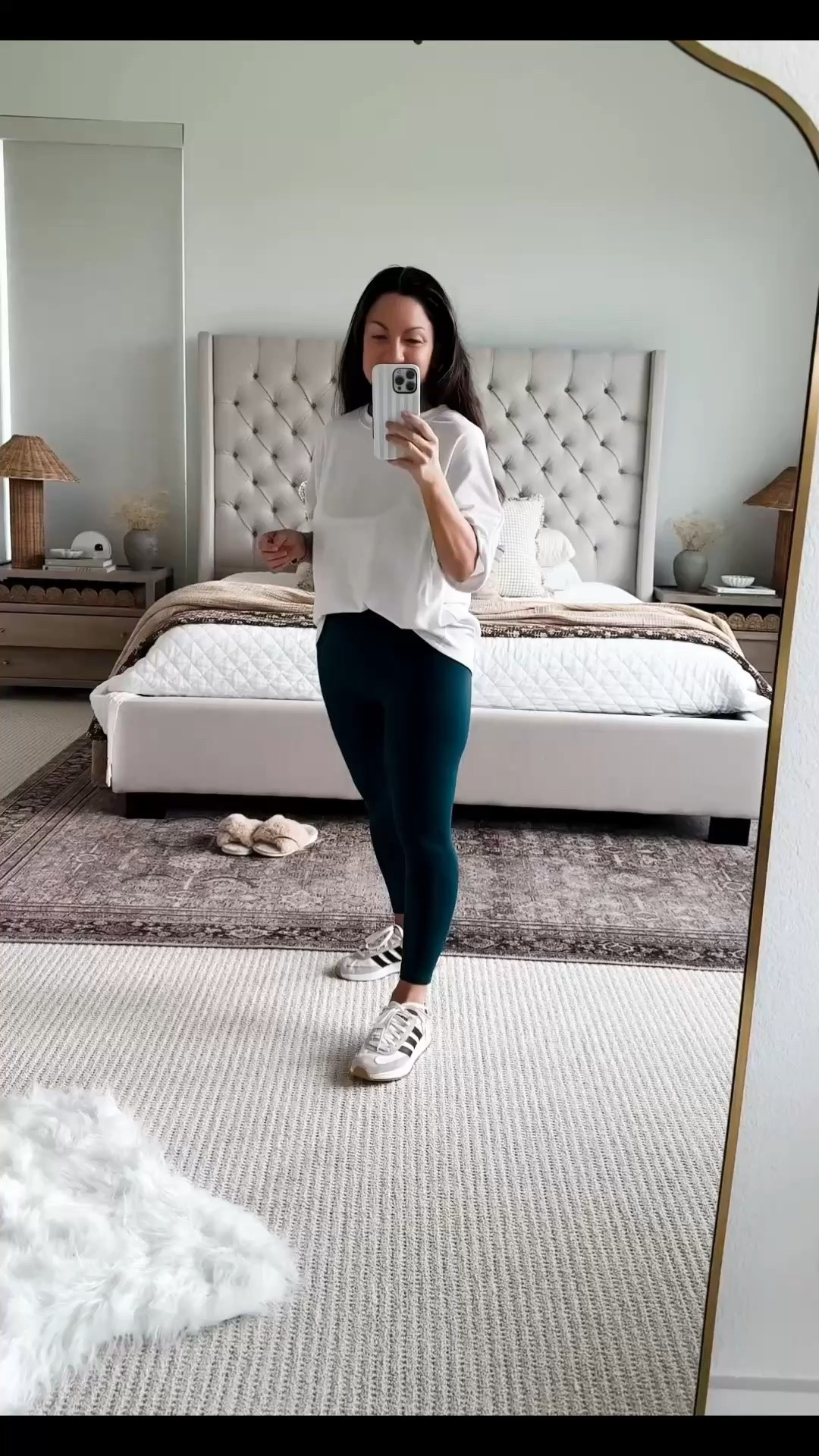 My Go-To Casual Everyday Outfit. Easy everyday outfit idea you’ll actually wear on repeat — this oversized tee and high waisted leggings combo is comfortable, flattering, and perfect for running errands, mom life, or casual days at home paired with neutral sneakers for a clean effortless look you can style year round. Summer outfit, travel outfit, adidas sneakers. Follow me on LTK for daily fashion, home decor & Amazon finds.

#LTKActive #LTKootd #LTKvlog