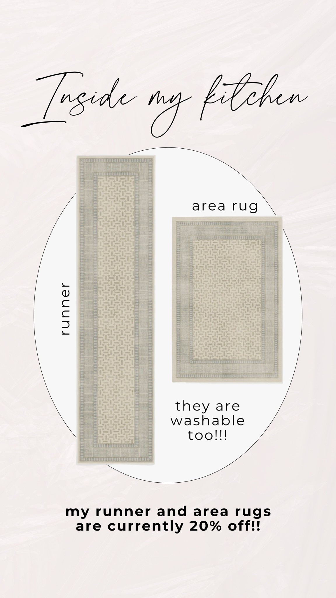 Love my Ruggable washable runner & area rug!! They are 20% off too!!

#washablerug #ruggable #runner #kitchenrunner #kitchenmats #kitchenaesthetic

#LTKHome #LTKmomlife

#LTKSaleAlert #LTKHome