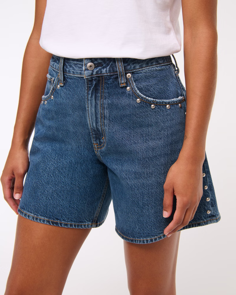 Curve Love High Rise Loose Short | Abercrombie & Fitch (US)