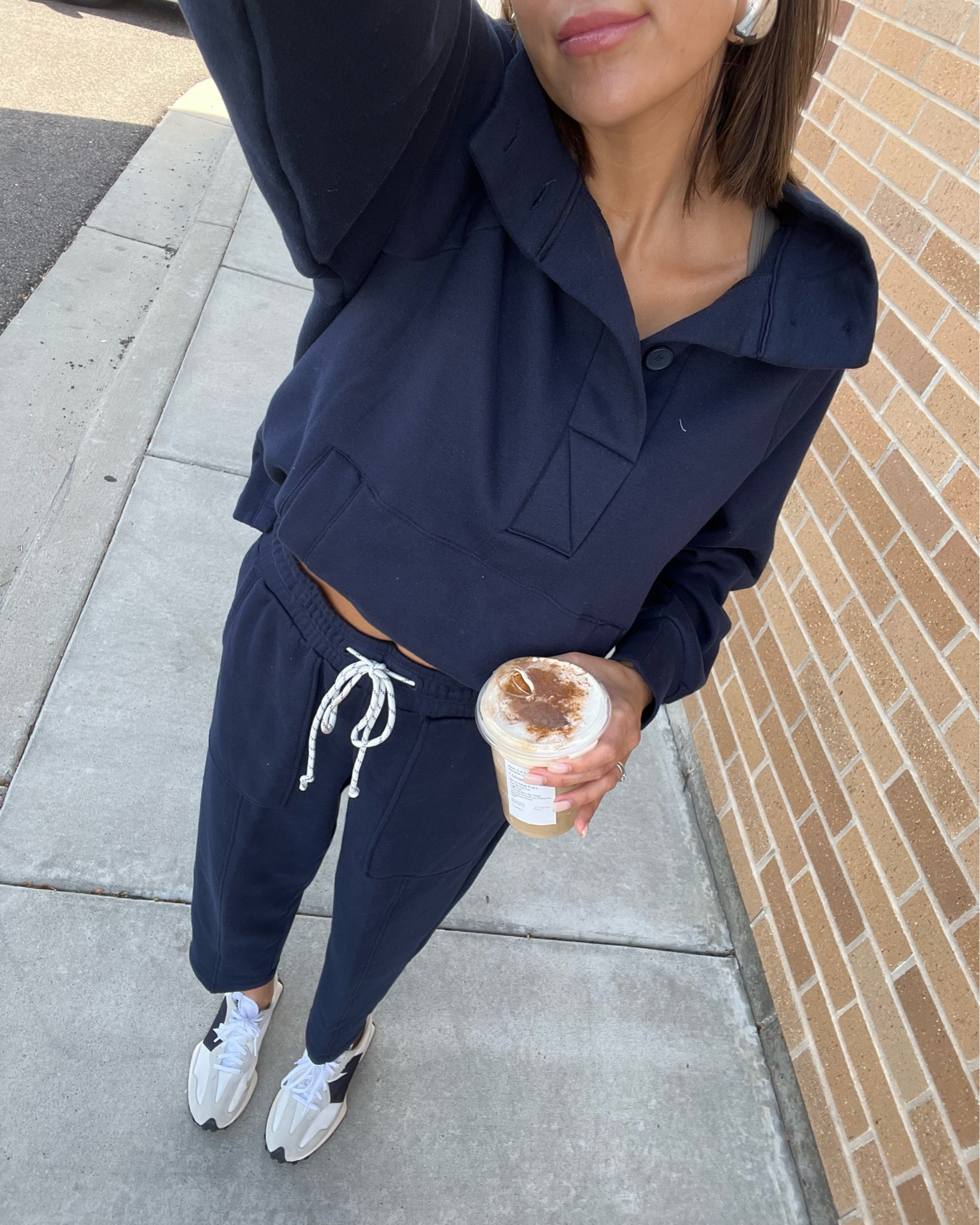 Matching blue sweatset from #FreeAssembly on @walmart. It’s an oversized color and buttons on the pullover and love the details on the sweats. Perfect for school drop off or just running errands.

Fall outfits, mom outfits, mom style, Cozy fall outfit

#ad @walmartfashion 

#LTKfindsunder100 #LTKfindsunder50 #LTKSeasonal