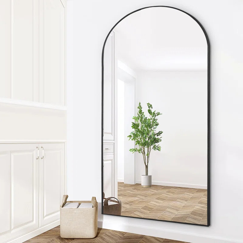 Veltri Arch Metal Floor Mirror | Wayfair North America