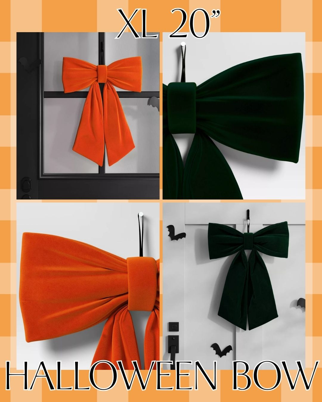 extra large halloween velvet bow! perfect for front door decor this season! comes in multiple colors!

halloween grandmillennial decor | Home decor ideas | Interior styling | fall decor | party supplies | Home goods finds | Southern living decor | Classic home style | Preppy home decor | seasonal | woven | rattan | porch | pumpkins  

 #LTKSeasonal #LTKHome