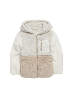 Hooded Color-Block Sherpa Zip Jacket for Toddler Boys | Old Navy (US)