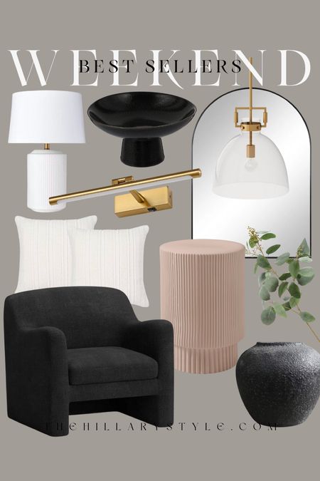 Weekend Best Sellers Home: Accent Chair, Wall Mirror, Side Table, Lighting, Vase, Eucalyptus Plant, Lamp.

#LTKhome #LTKstyletip #LTKSeasonal
