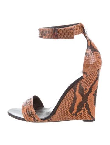 Python Ankle Strap Wedges | The Real Real, Inc.