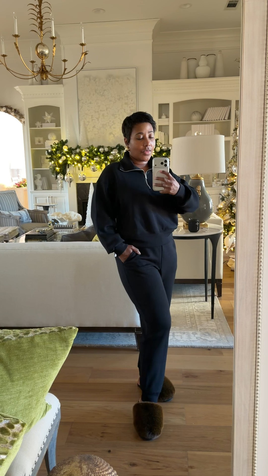 Cozy for Christmas in Old Navy bounce fleece sweater and joggers these are so comfy and come in several colors currently on sale! I’m wearing a small in the sweater and size medium in the pants 

#LTKootd #LTKSaleAlert #LTKSeasonal