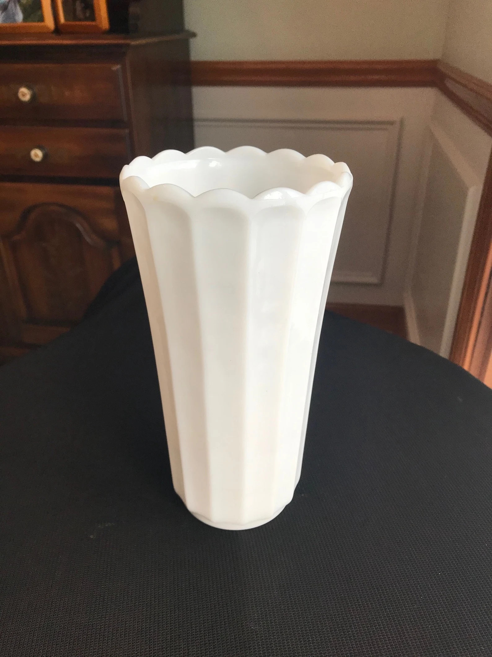 Tall Milk Glass Column Ribbed Wedding Vase Indiana Glass | Etsy (Global)