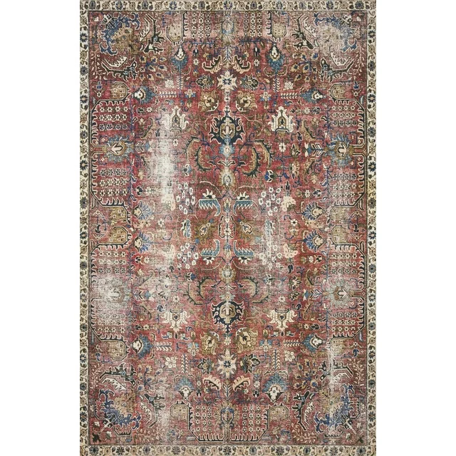 Chris Loves Julia x Loloi Jules Merlot/Multi 9'-6" x 14' Area Rug | Walmart (US)