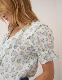 White Floral Whitney Blouse | Nobody's Child