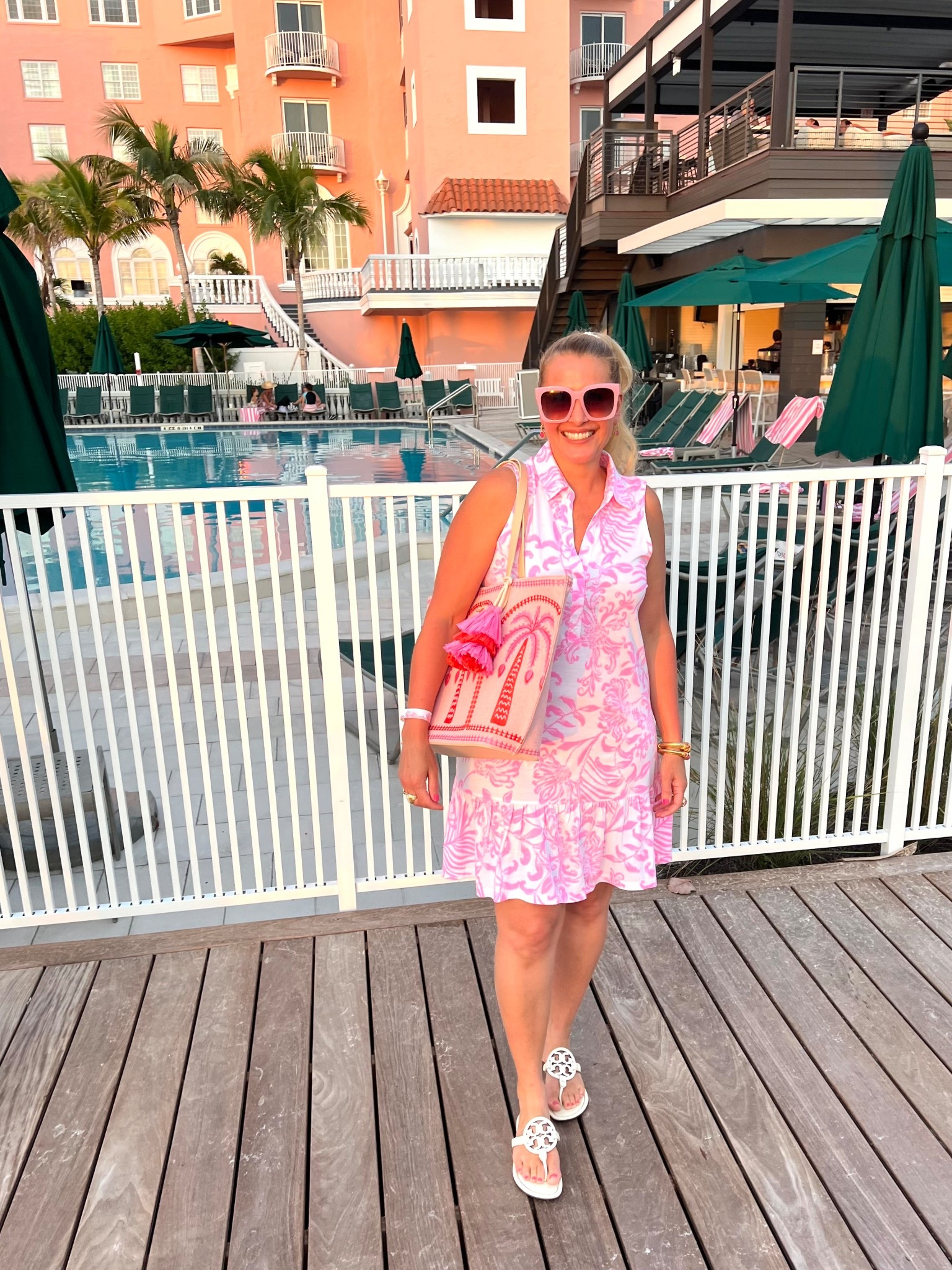 Summer vibes in this Lilly Pulitzer dress and tote bag! Add some pink sunglasses and you’re resort ready!

Wearing a medium. Fits true to size.



Summer Dress I Beachy Outfits I Cute Cover Up I Crochet Cover up

summer dress | beachy outfits | summer outfit inspo | spring break outfit | vacation outfits | summer 2026 outfits | european summer outfits | spring break outfit | italy outfits | spring fits | summer outfit inspo | summer dresses | cute summer outfits | cute cover up | cute beach outfit | cute beach look | beach vacation outfit | resort wear for women | resort vacation outfits | resort outfit ideas | puerto rico outfits | florida outfits | florida vacation outfits | florida outfits vacation | summer 2026 outfits | tropical vacation outfits | cute vacation outfits | island vacation outfits | ibiza outfits | vacation outfits | vacation style | carribean vacation outfits | beach vacation outfits | bahamas vacation outfits | mexico vacation outfits


#LTKSeasonal #LTKFindsUnder100 #LTKOver40 #LTKFindsUnder50 #LTKU #LTKMidsize #LTKTravel #LTKgrwm #LTKootd