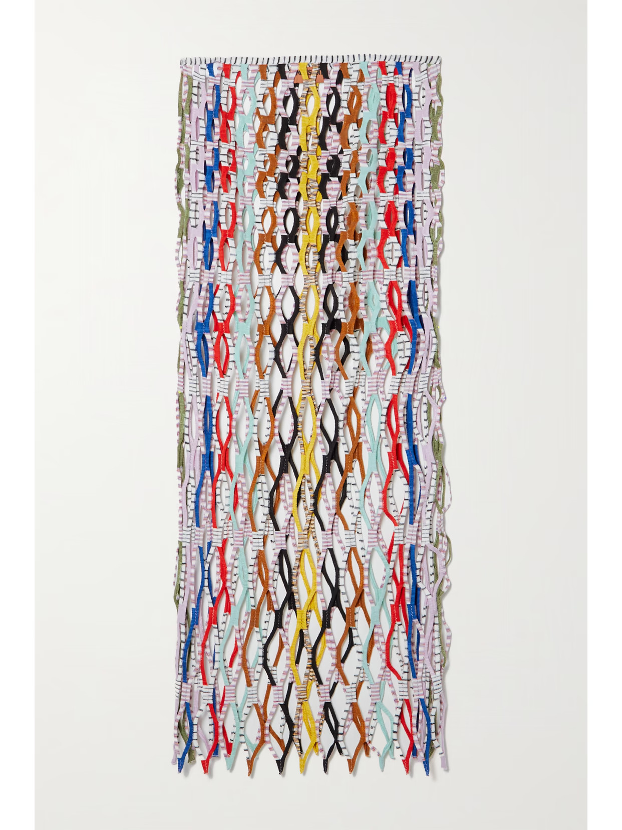 Missoni - Mare Cutout Striped Crochet-knit Mini Dress - White | NET-A-PORTER (US)