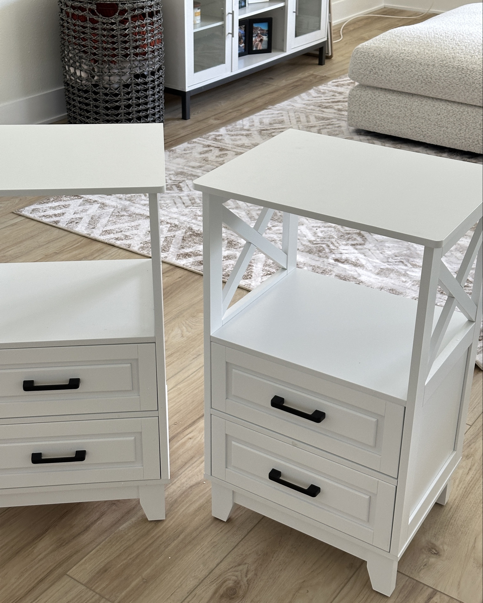 30” tall white farmhouse nightstands 🪴 #nightstands #farmhousenightstands #tallnightstands #whitenightstands

#LTKHome
