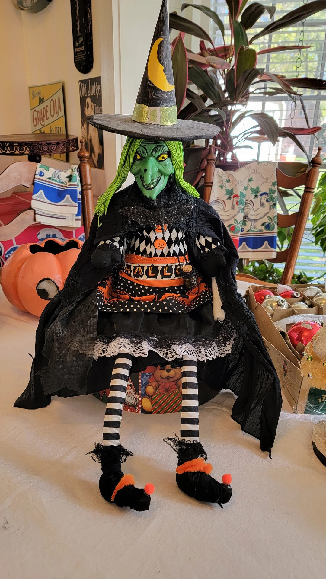 Vintage Halloween Witch Doll Handmade Old Style | Etsy (US)