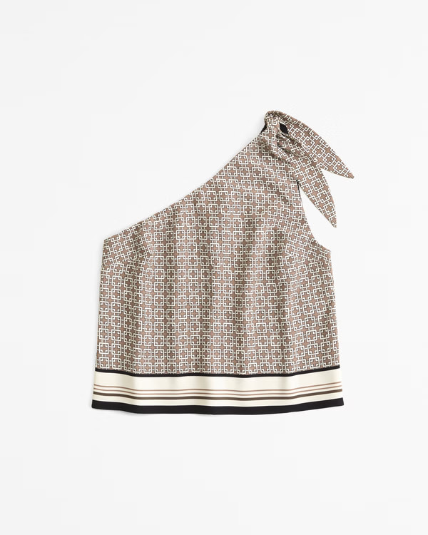 Women's Asymmetrical Satin Set Top | Women's New Arrivals | Abercrombie.com | Abercrombie & Fitch (US)