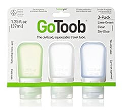 humangear GoToob Refillable Silicone Travel Size Bottles with Locking Cap for Women, 3pks | Amazon (US)