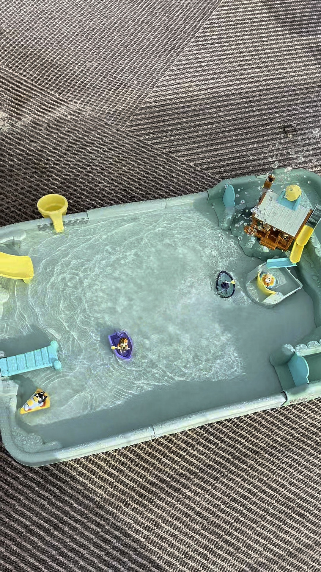 Bluey water table splash pad #summer #watertable #bluey 

#LTKKids #LTKSwim #LTKFamily