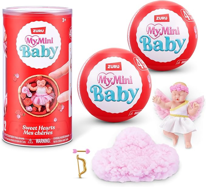 MY MINI Baby Sweet Hearts 2 Pack by ZURU – Collectible Mystery Capsule Baby Doll with Accessori... | Amazon (US)